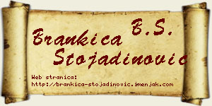 Brankica Stojadinović vizit kartica